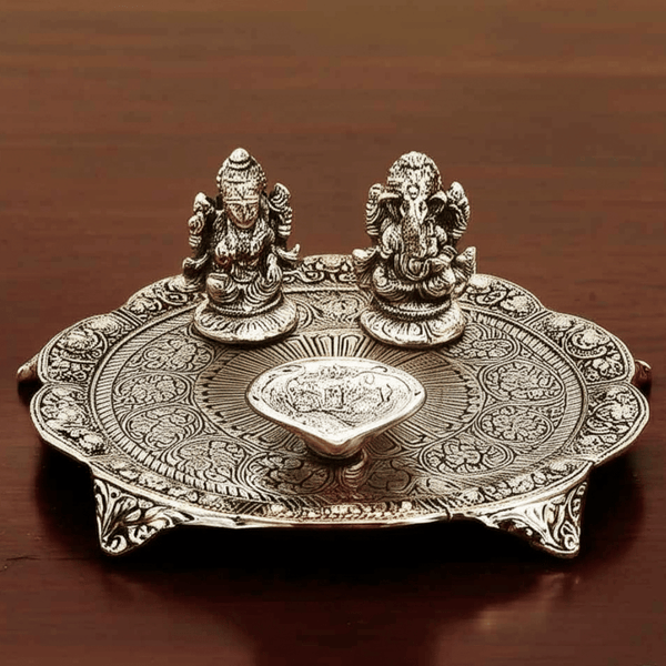 Ethnic Rajasthani Style Pooja Thali