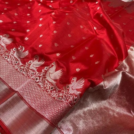 Royal Red Banarasi Silk Saree