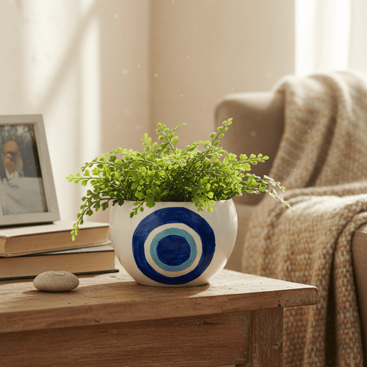 Hand-Painted Decorative Vase & Planter