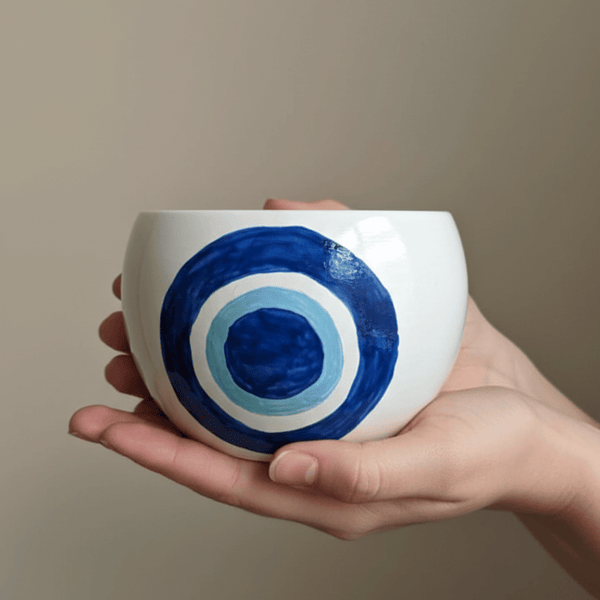 Hand-Painted Decorative Vase & Planter