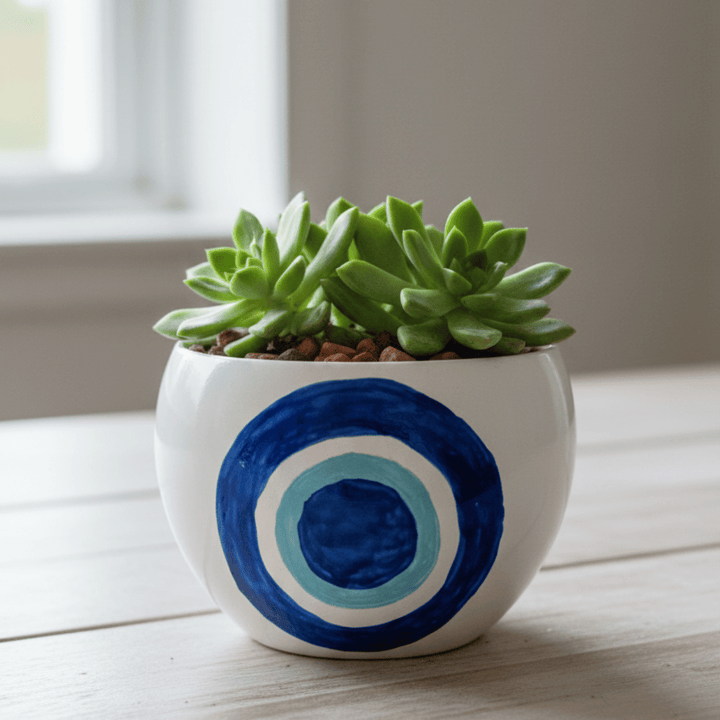 Hand-Painted Decorative Vase & Planter