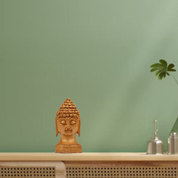 Handcrafted Wooden Buddha – Symbol of Peace & Mindfulness