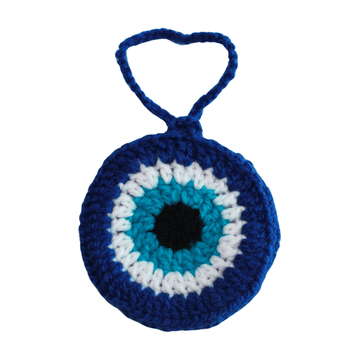 Evil Eye Wooden Earbuds Pouch