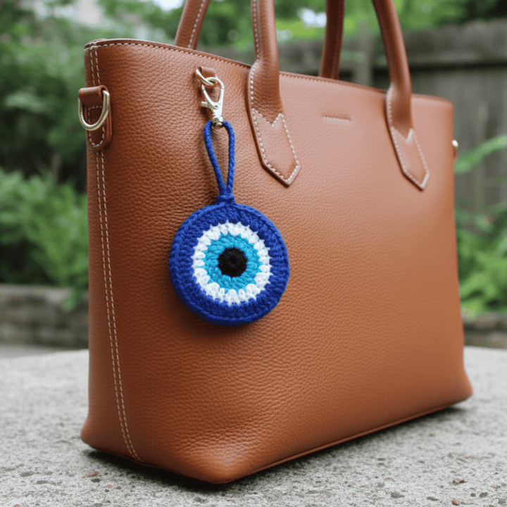 Evil Eye Wooden Earbuds Pouch