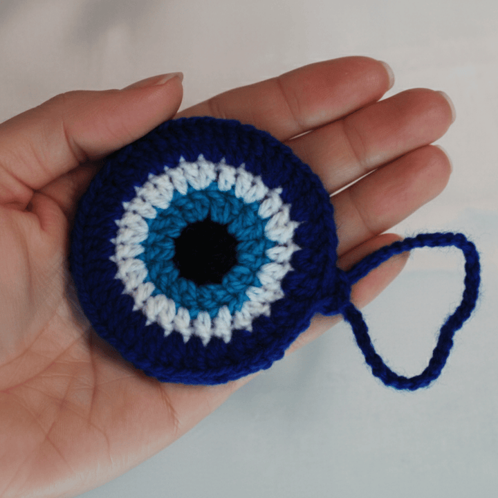 Evil Eye Wooden Earbuds Pouch
