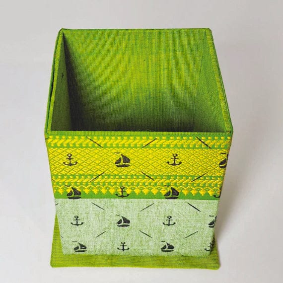Green Mangalagiri Large Pen Stand or Hairbrush holder