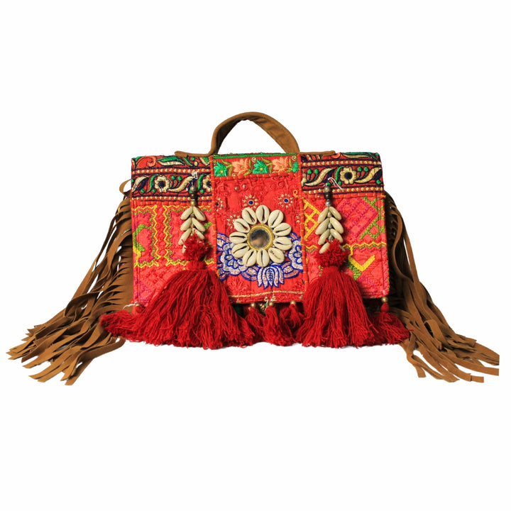 Handmade Kambhari Art Boho Hand Bag