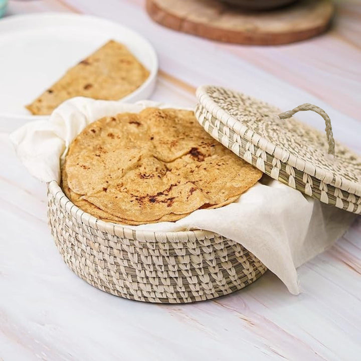 Sabai Grass Roti and Bread Box with Lid