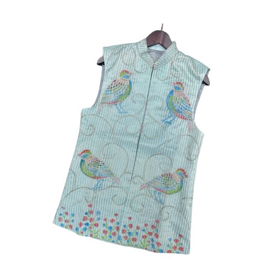 Hand painted open waistcoat