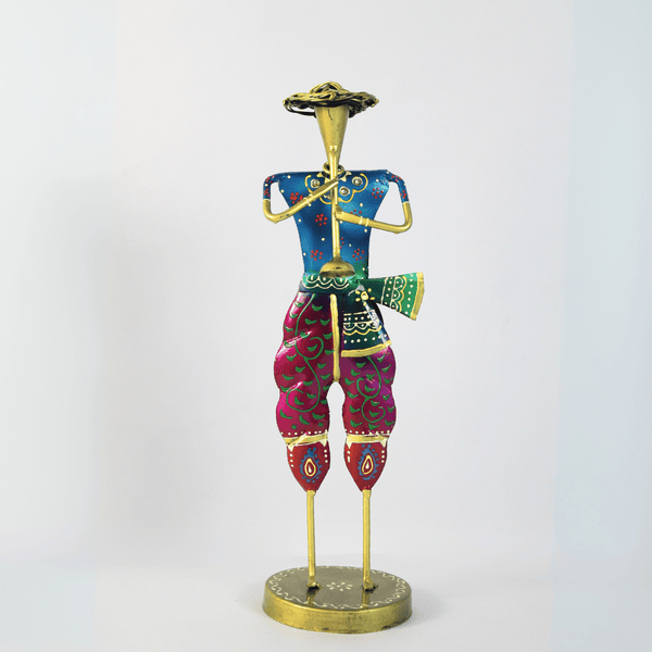 Tribal Musician Metal Art