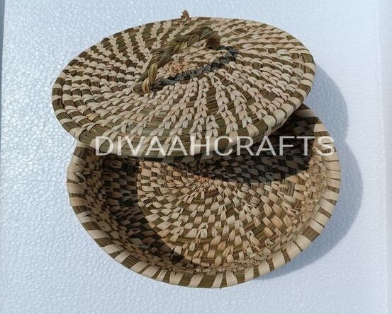 Sabai Grass Handwoven Jewellery Basket