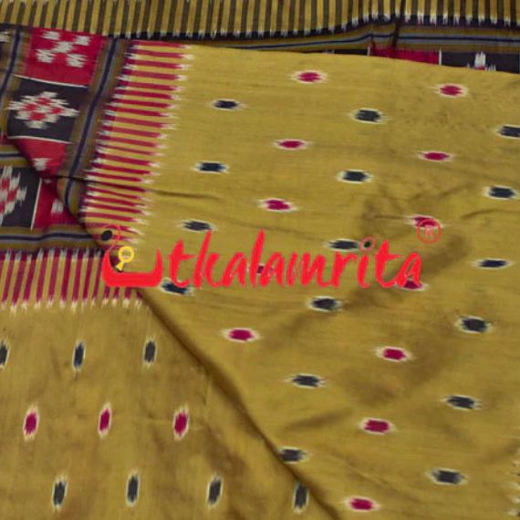 Miriga Tipa Middle Pasapali Chandan Khandua Silk Saree