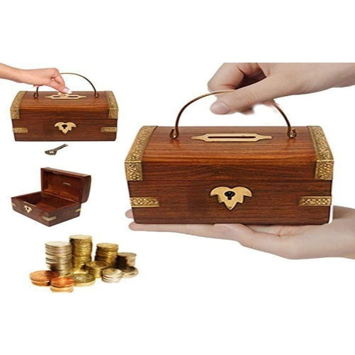 Wooden ATM Money Bank