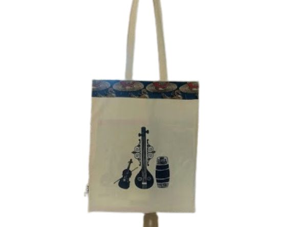 Tanpura Tote Bags (Set of 3 different designs)