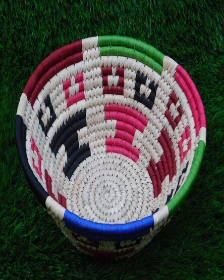 Handmade Sabai Grass Storage Basket