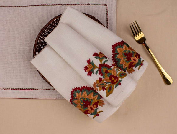 Blooming Kashida Napkins