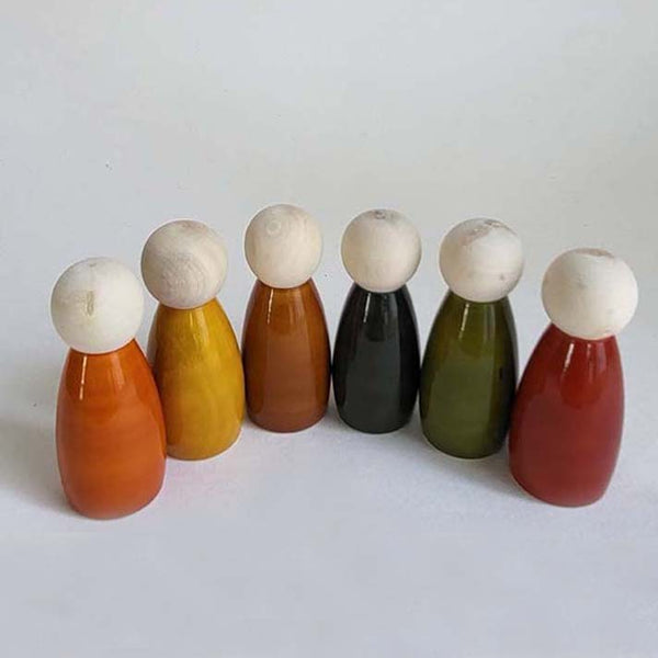 COLOURED PEG DOLLS