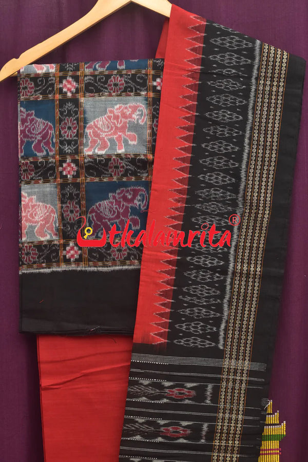 Haathi Kothi Bandha Sambalpuri Dress Set