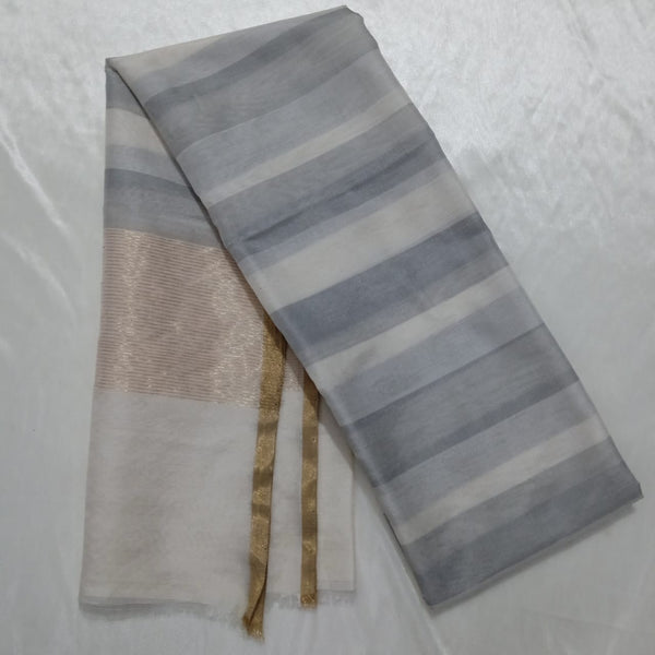 Banarasi Striped Silk Stole (Dupatta)