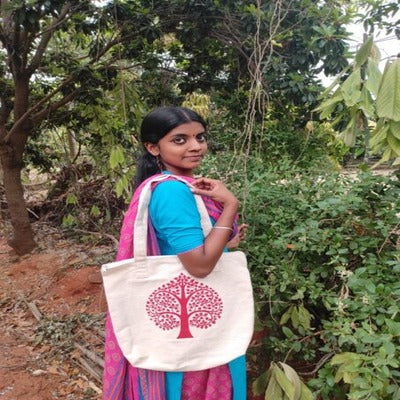 Classic Canvas Tote with Peepal Tree