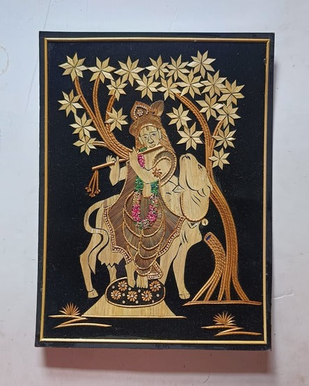 Handcrafted Krishna's Leela Sikki Craft