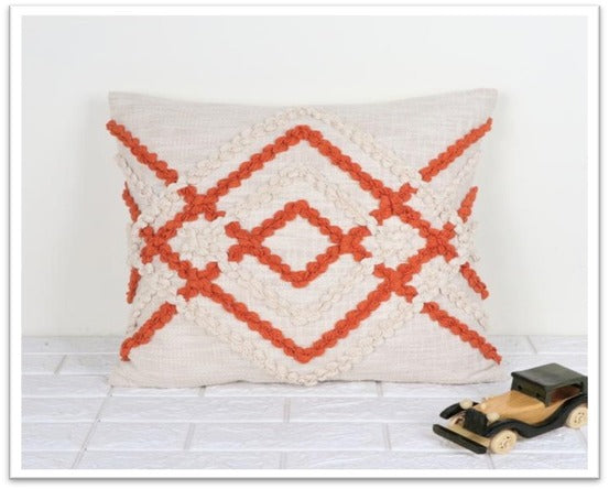 Handwoven Cotton Textured Cushion Cover