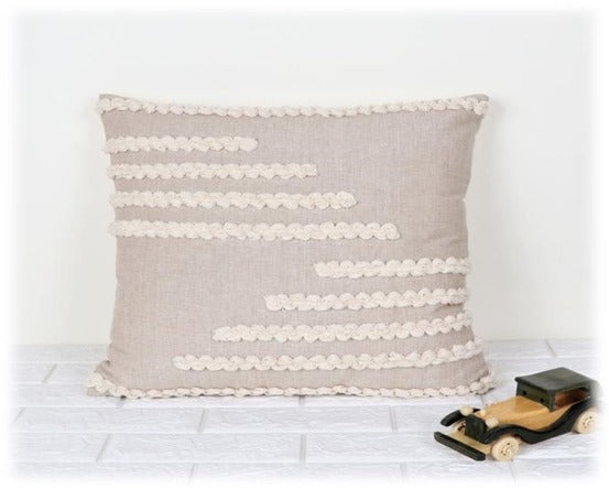 Textured Neutrals Handwoven Cotton Cushion Cover