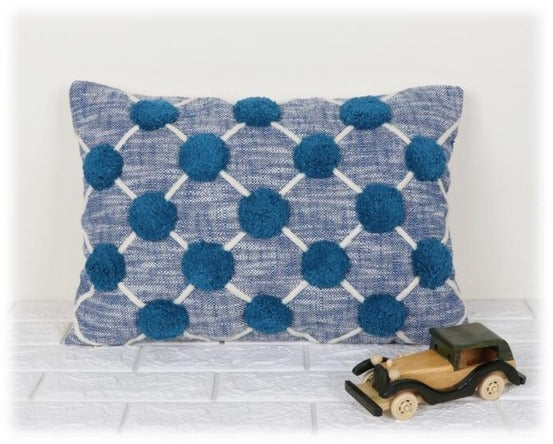 Textured Striped Handwoven Cotton Pillow Cover