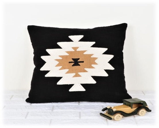 Bohemian Hand Woven Cotton Embroidered Cushion Cover