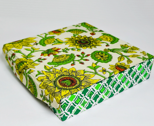 Eco Friendly Floral Green Jewellery Organizer