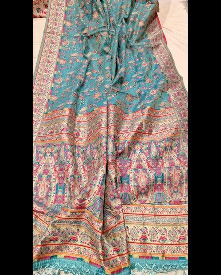 Regal Kashmiri Kani Silk Handwoven Saree