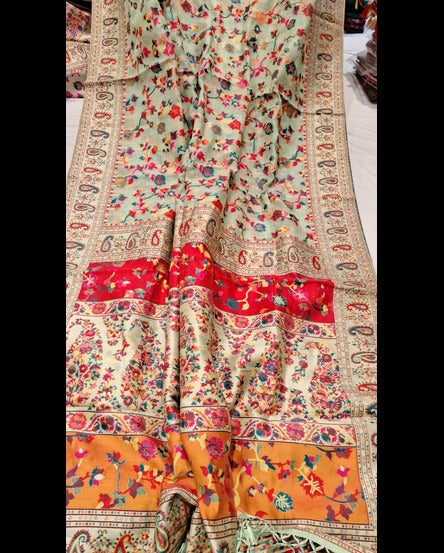 Kani Silk Handwoven Kashmiri Saree