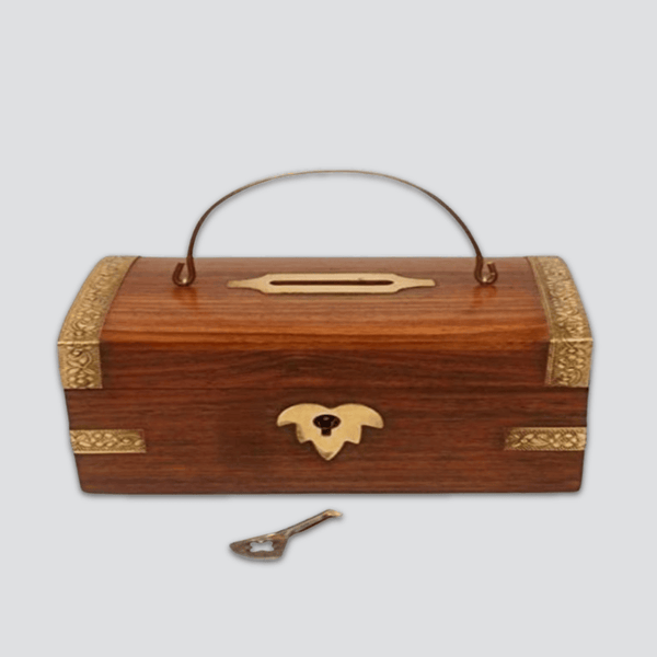 Wooden ATM Money Bank