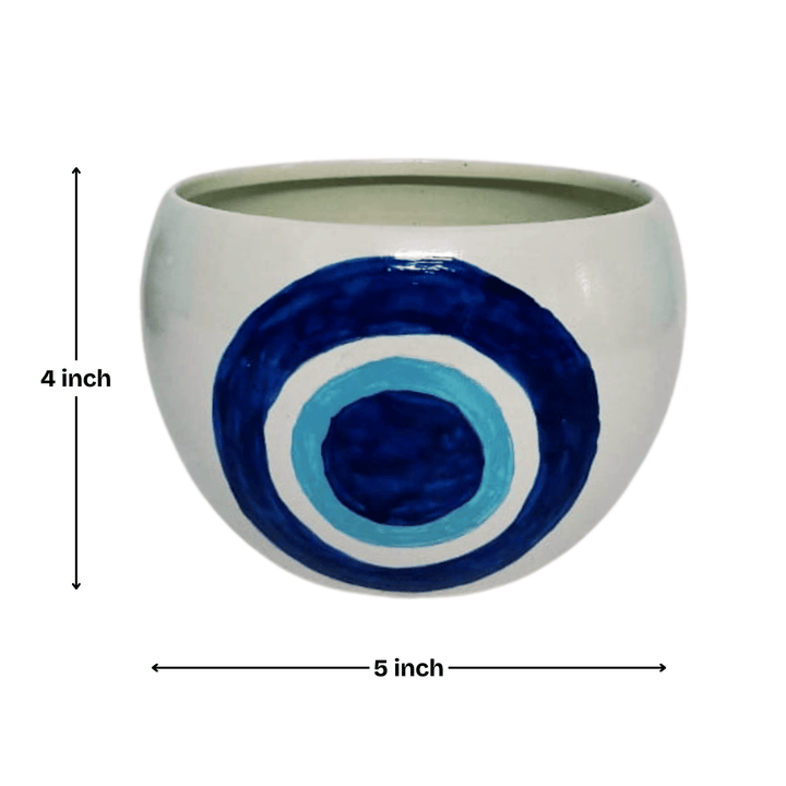 Hand-Painted Decorative Vase & Planter