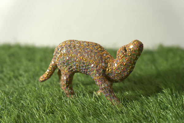 Lac Cow Dung Small Camel With Mirror Work