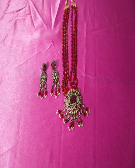 Ruby Red Rhapsody Necklace Set