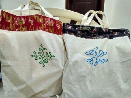 Tote Bag – Kalamkari, Embroidery