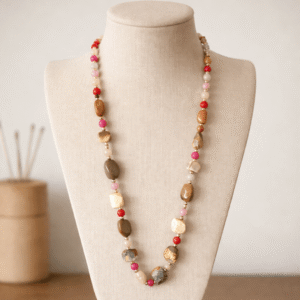 Blush Meadow Stone Necklace