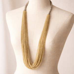 Golden Drape Multi-Strand Necklace