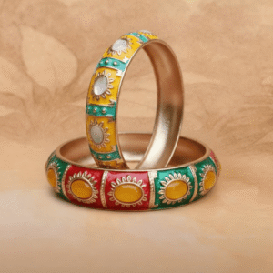 Regal Harmony Enamel Bangle Duo