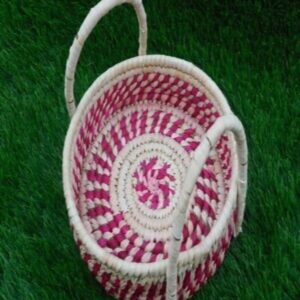 Handwoven Palm Leaf Basket