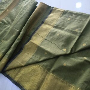 Green Symphony Silk Cotton Saree