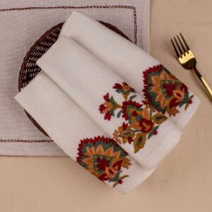 Blooming Kashida Napkins