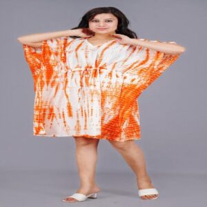 Tie and Dye Golden Ember Kaftan