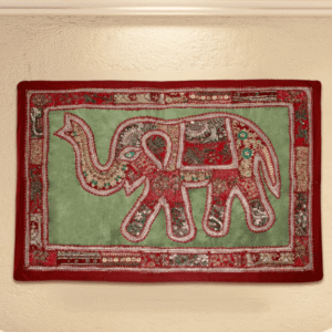 Elephant Applique Wall Hanging, Kambhari Patchwork