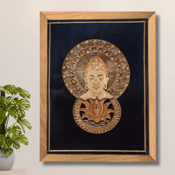 Golden_Sikki_Grass_Buddha_Craft Golden_Sikki_Grass_Buddha_Craft