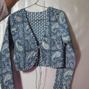 Ethically Made Cotton Jacket with Beautiful Kalka or Paisley Print