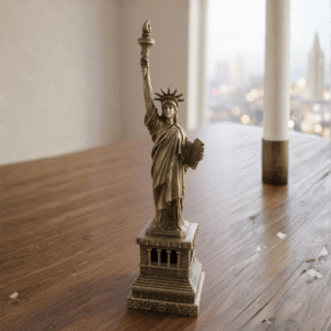 Torch of Freedom Metal Statue Showpiece
