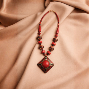 Scarlet Empress Heritage Pendant Necklace