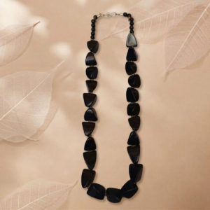 Midnight Obsidian Beads Necklace